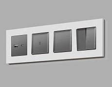 Лицевая панель выключателя AMBRELLA VOLT AP6530 1