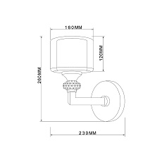 Бра Vele Luce Lotus VL1053W01 2