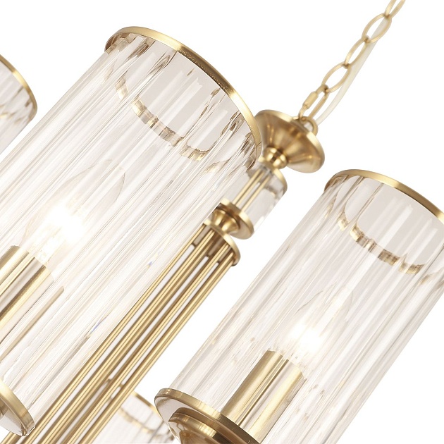 Подвесная люстра Crystal Lux Gloria SP9 Brass изображение 3 Подвесная люстра Crystal Lux Gloria SP9 Brass Фото № 3