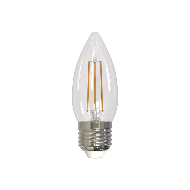 Лампа светодиодная филаментная Uniel E27 9W 3000K прозрачная LED-C35-9W/3000K/E27/CL PLS02WH UL-00005162 фото 