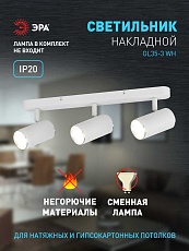 Спот ЭРА OL35-3 WH Б0056367 4