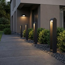 Уличный светодиодный светильник Elektrostandard Dors F LED (35163/F) 3000K черный a072078 3