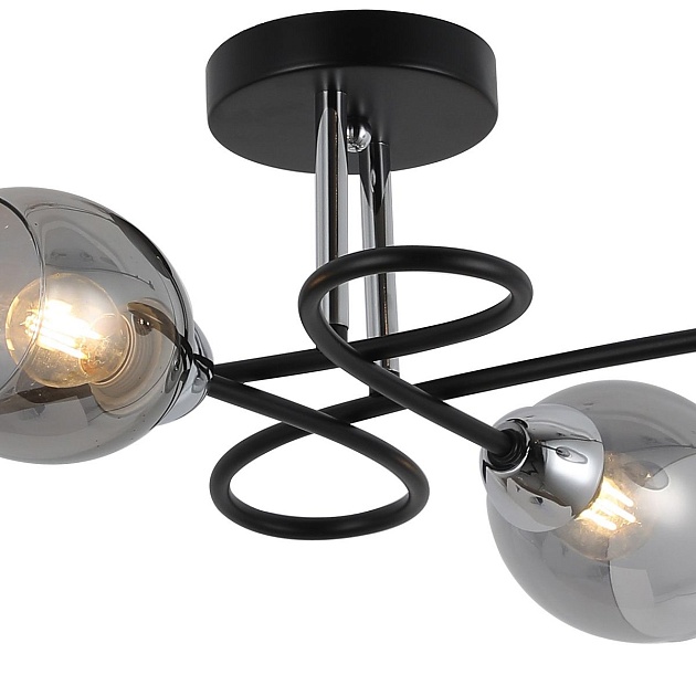 Потолочная люстра Illumico IL8263-4COU-79 BK CR изображение 2 Потолочная люстра Illumico IL8263-4COU-79 BK CR Фото № 2