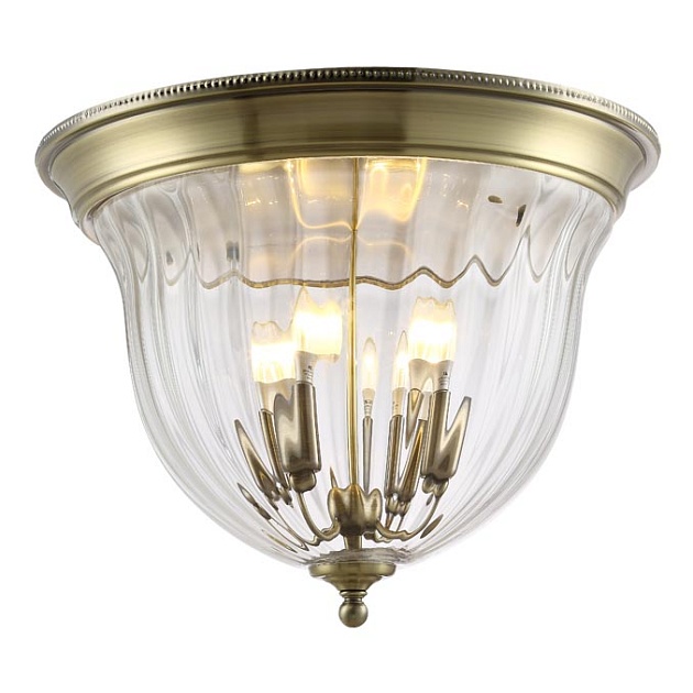 Потолочный светильник Crystal Lux Jugo PL4 Bronze/Transparente Фото № 1
