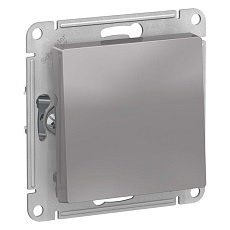 Выключатель кнопочный Systeme Electric AtlasDesign 10A 250V алюминий ATN000315
