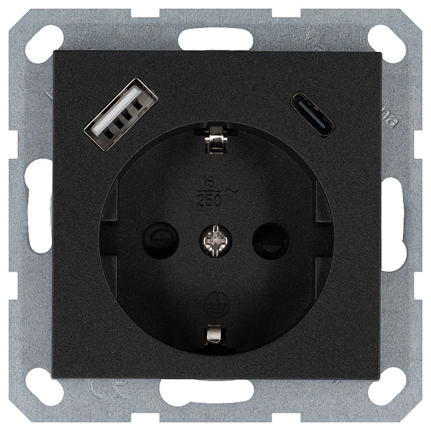 Розетка Jasmart G5501USB-25B Фото № 1