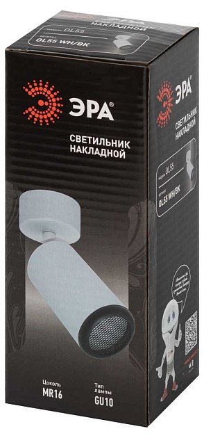 Спот ЭРА OL55 WH/BK Б0061888 Фото № 10