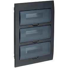 KREPTA 3 Корпус пластиковый ЩРВ-П-36 IP41 черный IEK MKP12-V-36-41-K02