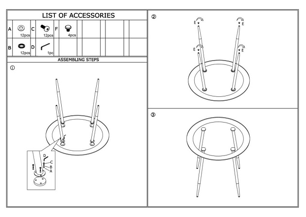 Кухонный стол Woodville Vasko 11316 изображение 2 Кухонный стол Woodville Vasko 11316 Фото № 2
