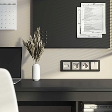 Розетка с заземлением и шторками Werkel перламутровый рифленый W1171113 4690389161032 3