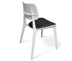 Кухонный стул Sheffilton SHT-S110-CN1 с подушкой из кож.зама белый/черный 4907675002 5