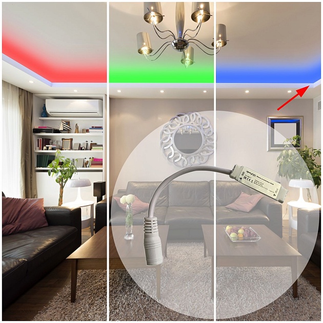 Мини-усилитель RGB Apeyron 12/24V 04-25 Фото № 5