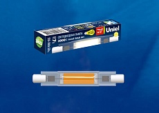 Лампа светодиодная Uniel R7s 7W 3000K прозрачная LED-J78-7W/3000K/R7s/CL GLZ07TR UL-00005061 1