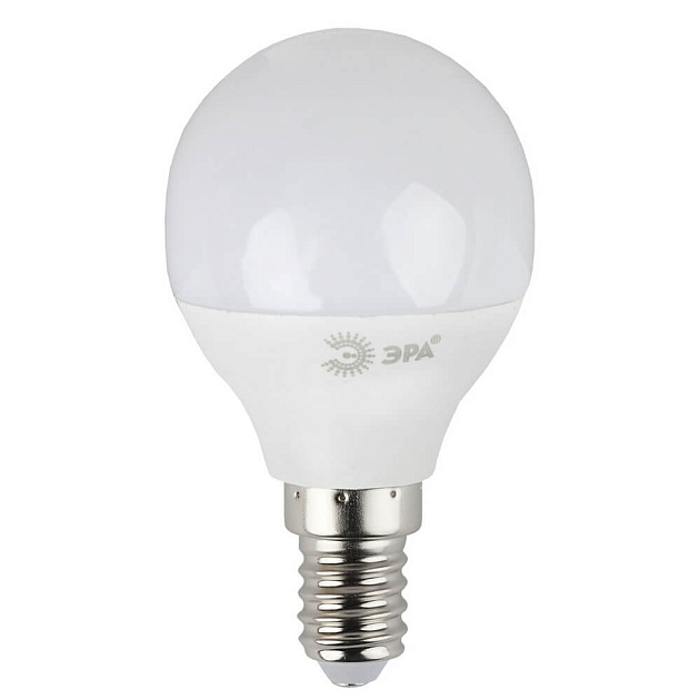 Лампа светодиодная ЭРА E14 7W 4000K матовая LED P45-7W-840-E14 Б0020551 фото 