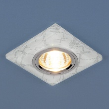 Встраиваемый светильник с двойной подсветкой Elektrostandard 8361 MR16 белый/серебро 4690389060649 1