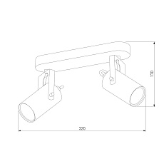 Спот TK Lighting 6503 Redo Black 1