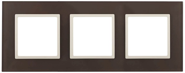 Рамка 3-постовая ЭРА Elegance 14-5103-31 Б0034521 Фото № 1