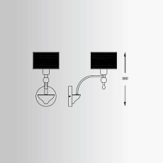 Бра Zumaline Jewellery W1550-01A-F4B3 1
