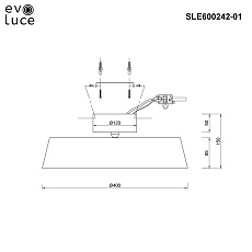 Потолочный светодиодный светильник Evoluce Vigo SLE600242-01 1