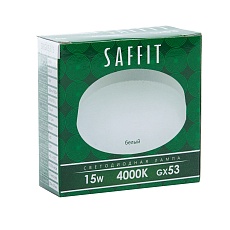 Лампа светодиодная Saffit GX53 15W 4000K белая SBGX5315 55192 1