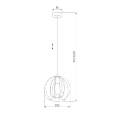 Подвесной светильник TK Lighting 6597 Jaula 1