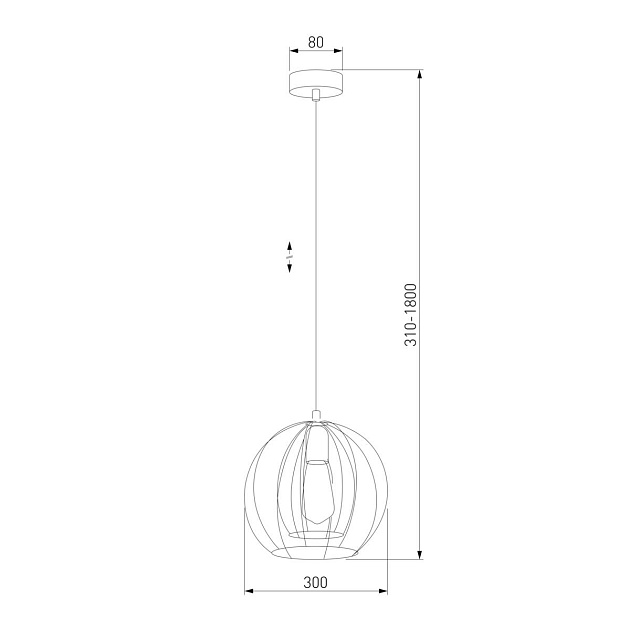 Подвесной светильник TK Lighting 6597 Jaula фото 2