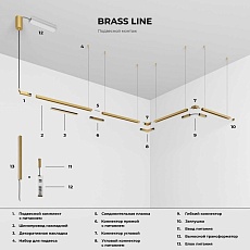 Заглушка Elektrostandard Brass Line 85230/00 (2 шт) a069645 3