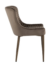 Кухонный стул Stool Group Ститч Хани велюр коричневый (ножки дерево) MC15H KD HLR-49 3