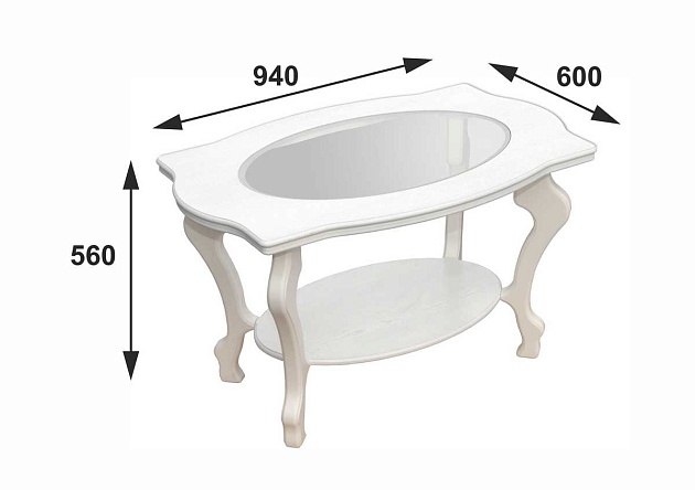 Журнальный стол Мебелик Берже 1С 002480 Фото № 3