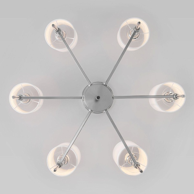 Подвесная люстра Eurosvet Brielle 60132/6 хром изображение 5 Подвесная люстра Eurosvet Brielle 60132/6 хром Фото № 5