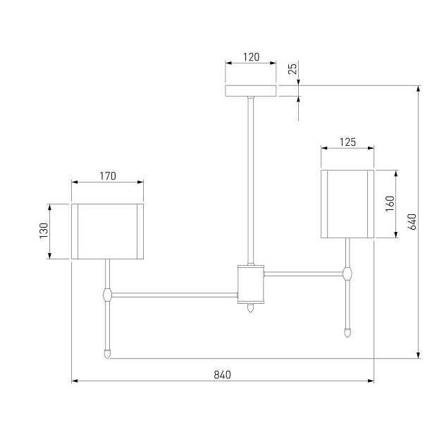 Подвесная люстра Eurosvet Notturno 60162/8 латунь изображение 2 Подвесная люстра Eurosvet Notturno 60162/8 латунь Фото № 2