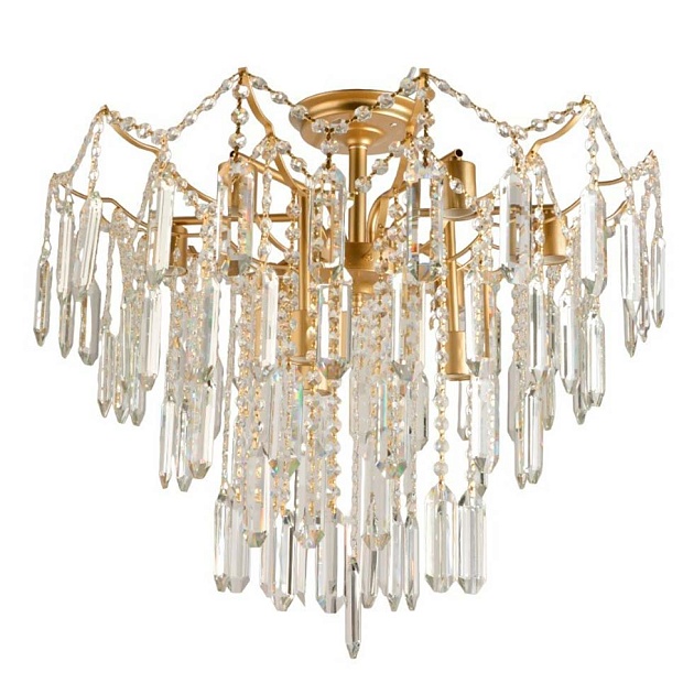 Потолочная люстра ЭкономСвет 15551/9CPGD+CL Фото № 1