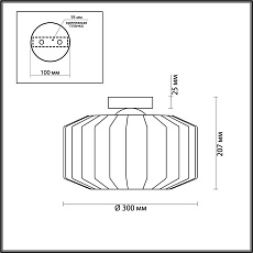 Потолочный светильник Odeon Light Pendant Binga 4747/1C 4