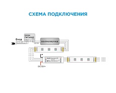 Мини-усилитель RGB Apeyron 12/24V 04-25 1