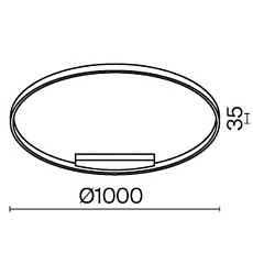 Подвесной светодиодный светильник Maytoni Rim MOD058PL-L54WK 1