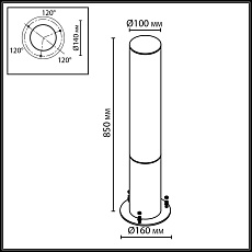 Ландшафтный светильник Odeon Light Cortena Nature 7180/22GL 3
