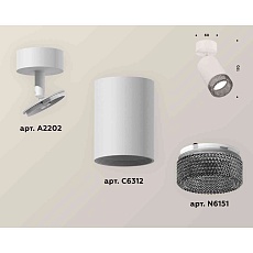 Комплект накладного светильника Ambrella light Techno Spot XM6312002 SWH/BK белый песок/тонированный (A2202, C6312, N6151) 1
