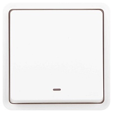 Выключатель ЭРА Эксперт 11-1522-01 с подсветкой IP55 10АХ-250В СУ белый Б0063279 2