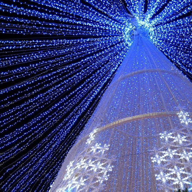 Уличная светодиодная гирлянда Ardecoled нить 230V синий ARD-String-Classic-10000-White-100Led-Std Blue 025817 Фото № 5