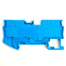 Зажим пружинный, 4-проводной проходной ЗНИ - 2,5 ,JXB PT 2,5 , синий LD574-2-25 5