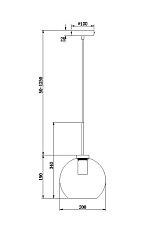 Подвесной светильник Freya Bravis FR8002PL-01BS 1