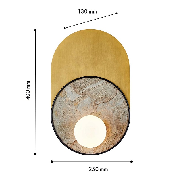 Настенный светильник Favourite Messier 4595-1W изображение 2 Настенный светильник Favourite Messier 4595-1W Фото № 2