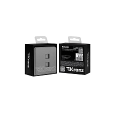 Розетка ROUND компьютерная двойная RJ45+RJ45 кат6 с/у титан KRANZ KR-78-0725-2 1