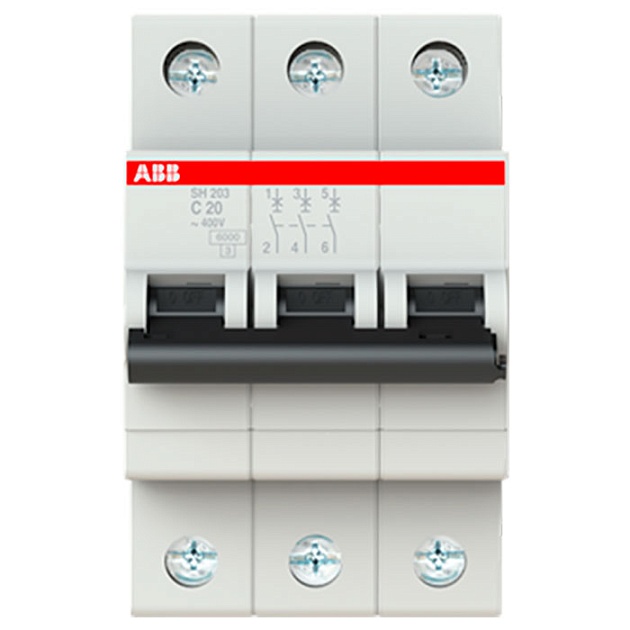 Автоматический выключатель 3-полюсной SH203 C 20 2CDS213001R0204 Фото № 1