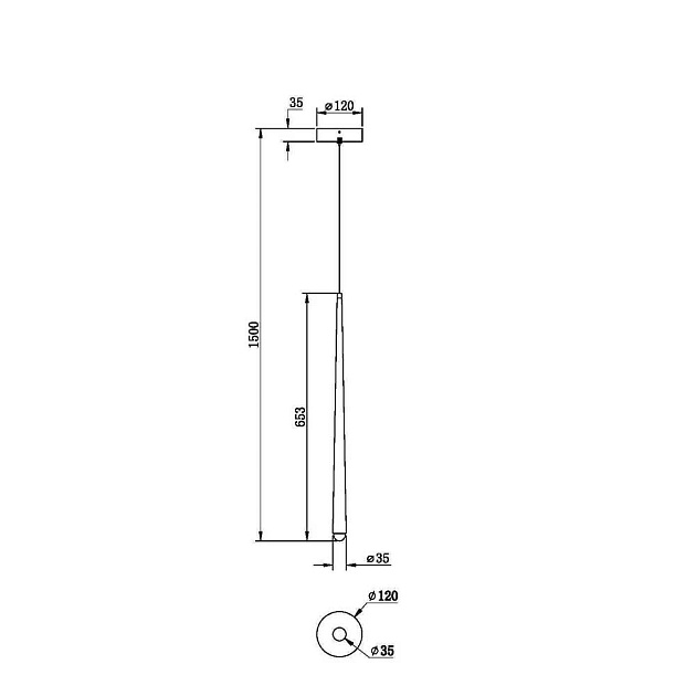 Подвесной светодиодный светильник Maytoni Cascade MOD132PL-L6BK изображение 3 Подвесной светодиодный светильник Maytoni Cascade MOD132PL-L6BK Фото № 3
