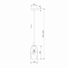 Подвесной светильник Eurosvet Lotus 50222/1 прозрачный 2