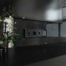 ТВ-розетка оконечная Werkel Hammer черный W1283008 4690389163081 1