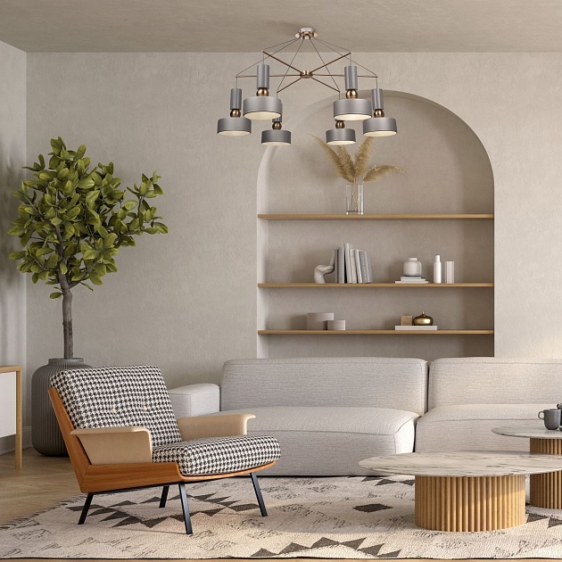 Подвесная люстра Maytoni Void MOD030PL-06GR Фото № 8