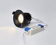 Встраиваемый светодиодный светильник Italline IT06-6023 black 3000K 2