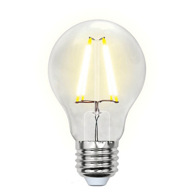 Лампа светодиодная филаментная Uniel E27 8W 4000K прозрачная LED-A60-8W/NW/E27/CL GLA01TR UL-00002212 фото 